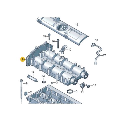 Крышка ГБЦ для VW Polo седан, VAG 03C103469BG