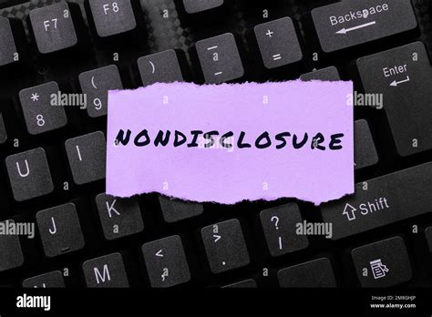 Inspiration Showing Sign Nondisclosure Business Idea Legal Contract