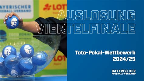 Toto Pokal 2024 25 Auslosung Viertelfinale YouTube