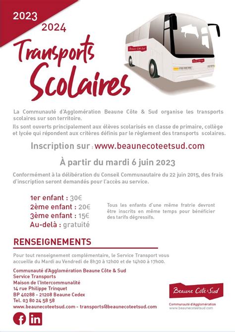 Transports Scolaires Mairie De Ruffey L S Beaune