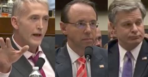 Gowdy Grills Wray Rosenstein On Russia Investigation Finish It The