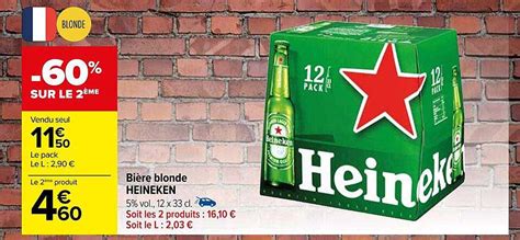 Promo Bi Re Blonde Heineken Chez Carrefour Icatalogue Fr