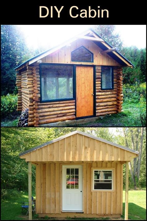 DIY Cabin - DIY projects for everyone! | Diy cabin, Cabin diy, Backyard patio