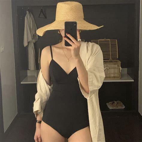 Pebbles Nepal Sexy V Neck One Piece Swimsuit For Hot Girls With Hollow Backless Small Breasts