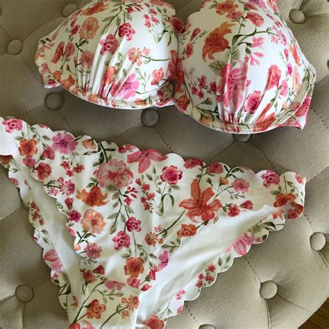 Bikini Blommig H M Plick Second Hand