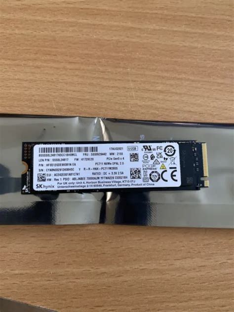 SK HYNIX 512GB SSD M 2 PCIe Gen3 X 4 NVMe HFS512GDE9X081N EUR 50 00