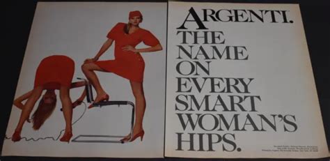 Print Ad Sexy Heels Fashion Lady Long Legs Dirty Blonde Argenti Hips Art Picclick Uk