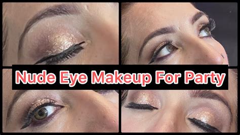SOFT NUDE EYE MAKEUP TUTORIAL CLASSY SIMPLE EYE MAKEUP WomeniaATF YouTube