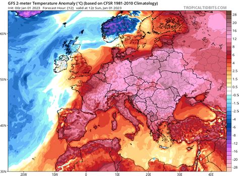 Año Nuevo con temperaturas récord en Europa Cazatormentas