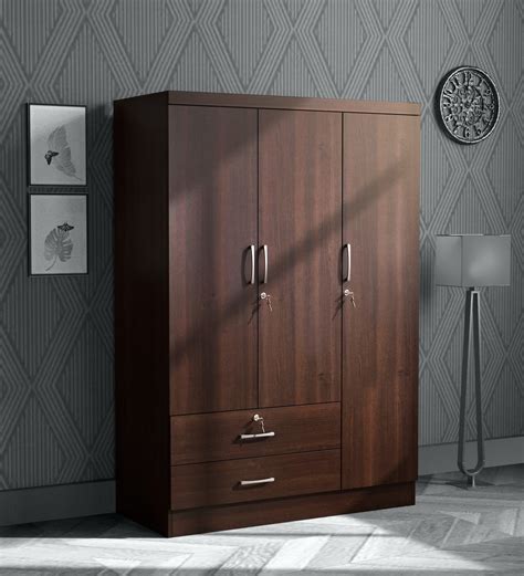 Buy Nariko 3 Door Wardrobe In Wenge Finish At 14 OFF By Mintwud From