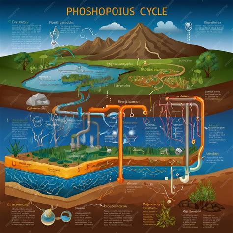 Ciclo Biogeoquimico Do Fosforo - Diagrama de formação do ciclo biogeoquímico do ciclo do fósforo com ...
