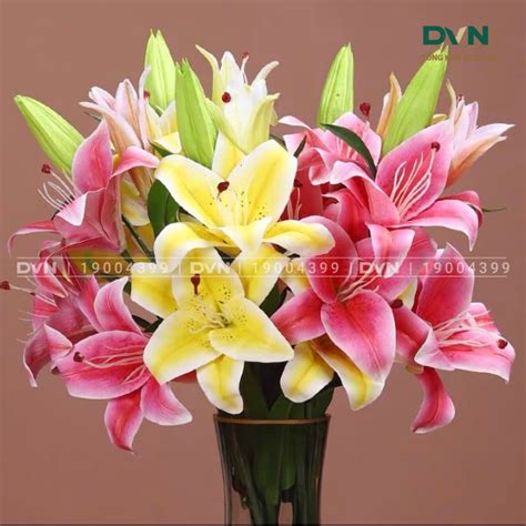 Hoa Ly Nhân Tạo Dvn Thế Giới Hoa Lụa