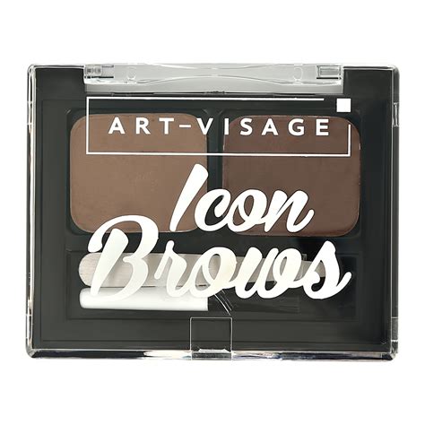 Тени для бровей `ART-VISAGE` ICON BROWS двойные монохромные тон 101 ...