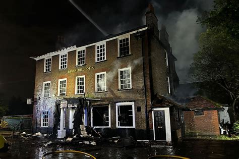 Mitcham Historic Burn Bullock Pub Badly Damaged In Large Fire Bbc News