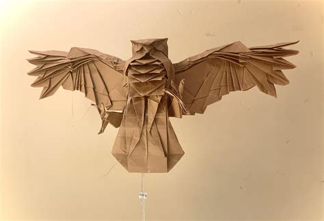 Origami Blakistons Fish Owl Designed By Katsuta Kyohei Scrolller