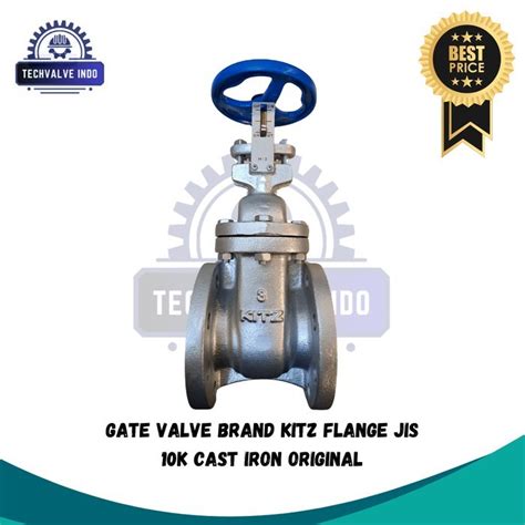 Jual Gate Valve Kitz Fchi Inch Jis K Cast Iron Original Shopee