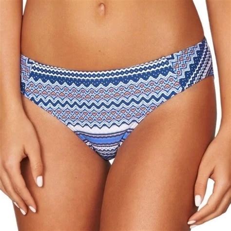Sea Level Swim Sea Level Nwt Rosita Stripe Spliced Bikini Bottom Ocean Blue Poshmark