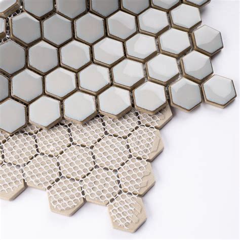 An Array Of Hexagonal Tiles Arranged On Top Of Each Other