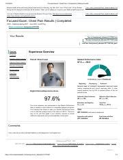 focused exam chest pain completed shadow health foster brain overview
