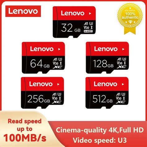 Lenovo Class10 2tb Micro Tf Sd Card 1tb 512gb 256gb Flash Sd Memory Card 128gb Waterproof Cartao