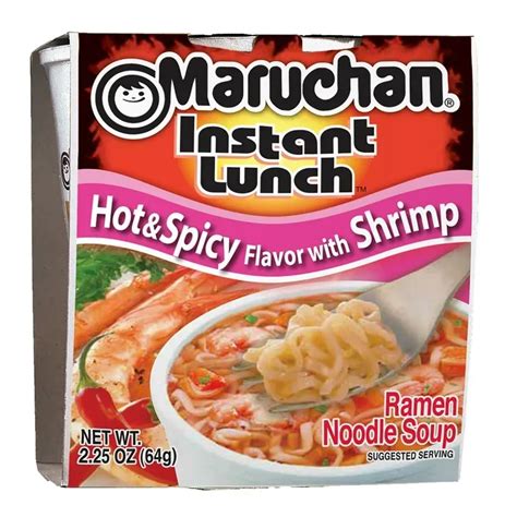Maruchan Instant Lunch Hot Spicy Shrimp Flavor Noodle Soup Oz Shelf Stable Cup