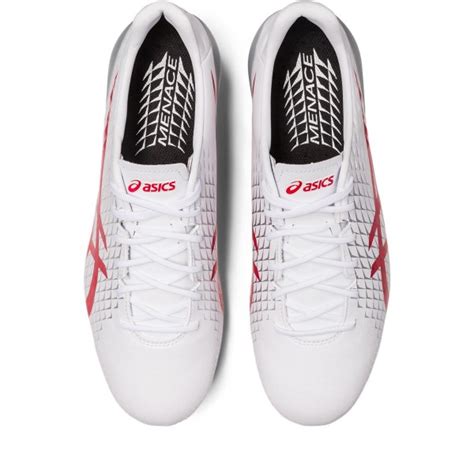 Asics Menace 4 Mens Football Boots Whiteclassic Red Sportitude