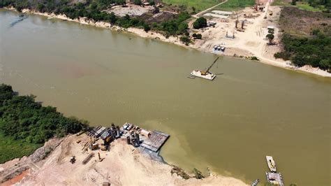 OBRAS DA NOVA PONTE SOBRE O RIO ITACAIÚNAS MARABÁ PARÁ 17 09 2023