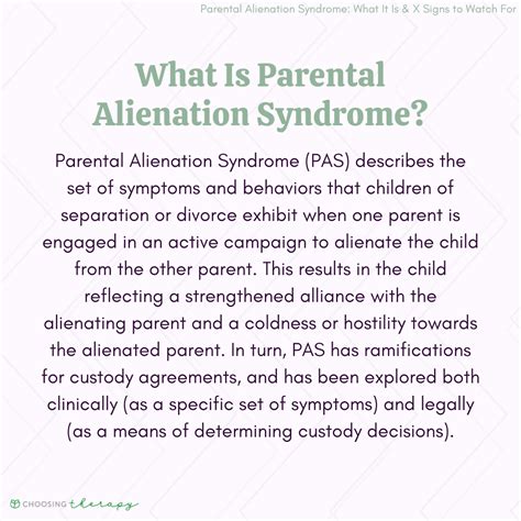 What Is Parental Alienation Syndrome?