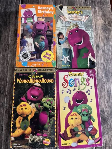 Barney Vhs Lot Camp Wannarunna Birthday Magical Musical Adventure 2745 Picclick Ca