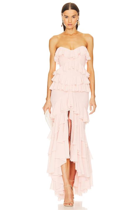 Michael Costello X Revolve Oleksandra Gown In Blush Nude Revolve