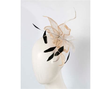 Nude Sinamay Fascinator Broche Online In Australia Trish Millinery
