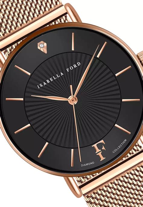 Isabella Ford Isabella Ford Naomi Rose Gold Mesh Women Watch 2024 | Buy ...