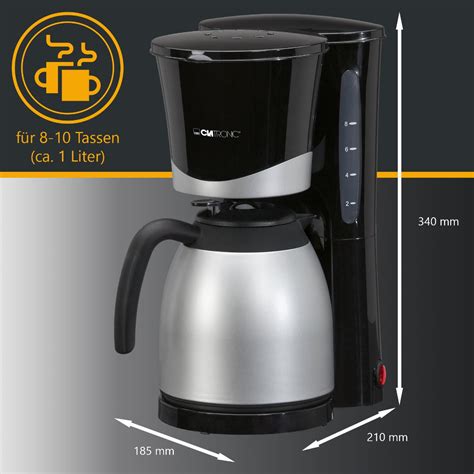 Clatronic Clatronic Thermo-Kaffeeautomat KA 3327 schwarz