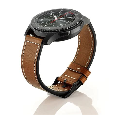 Luxury Genuine Leather Watch Band For Samsung Gear S3 Classic Frontier