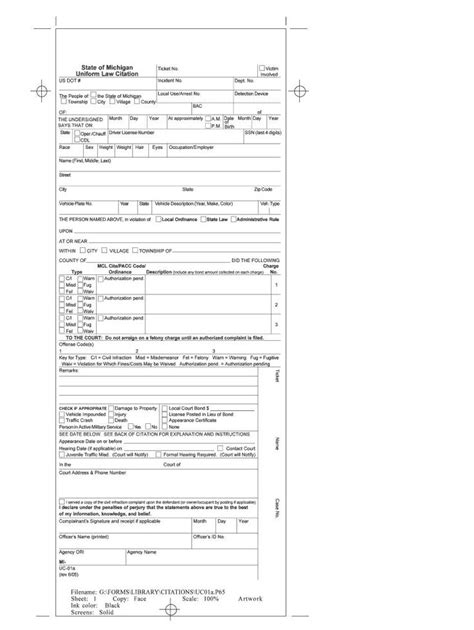 Blank Speeding Ticket Template Sample Professional Template Regarding