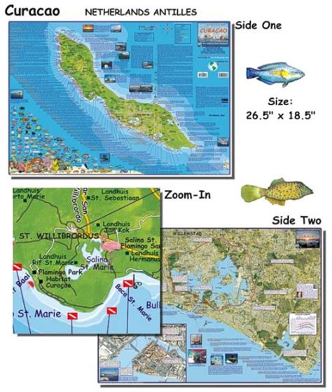 Curacao - Dive Map | Scuba Gear Canada