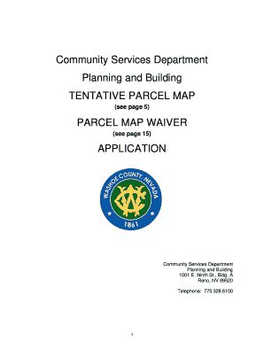 Fillable Online Guide Or Tentative Tract Map Subdivision Tentative