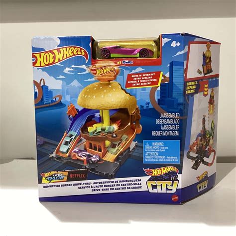 Brand New Mattel Hot Wheels City Downtown Burger Drive Thru S