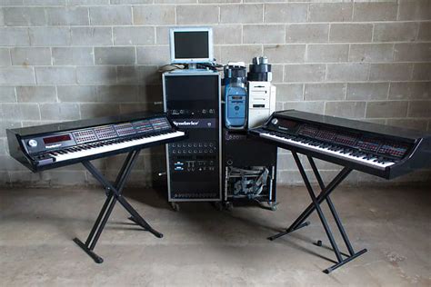 Synclavier Digital Audio System With 2 Keyboards And Computer Reverb