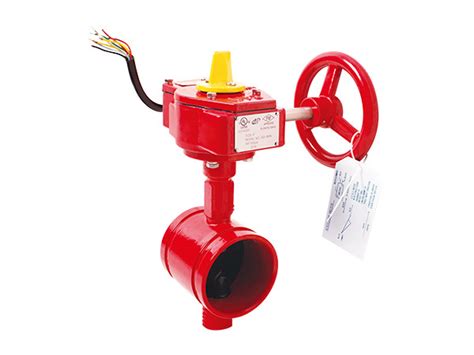 Psi Grooved Butterfly Valve With Signal Gearbox Tamper Switch