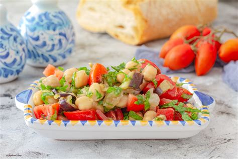 Insalatina Di Ceci Rucola Pomodorini E Melanzane Graficare In Cucina