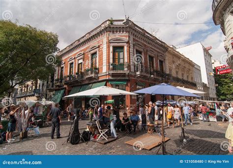 San Telmo in Buenos Aires, Argentina Editorial Image - Image of ...