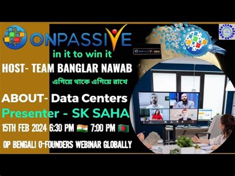 ONPASSIVE TEAM BANGLAR NAWAB BENGALI WEBINAR UPDATES