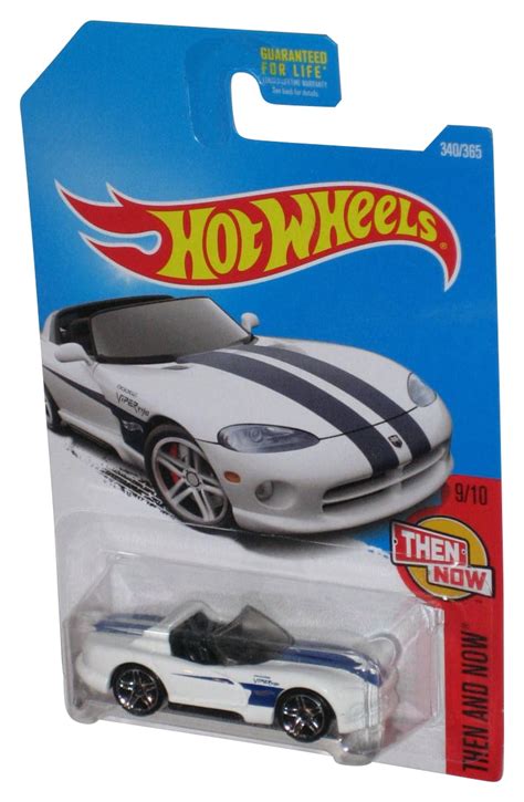Hot Wheels Then And Now 9 10 2015 White Dodge Viper RT 10 Toy Car 340