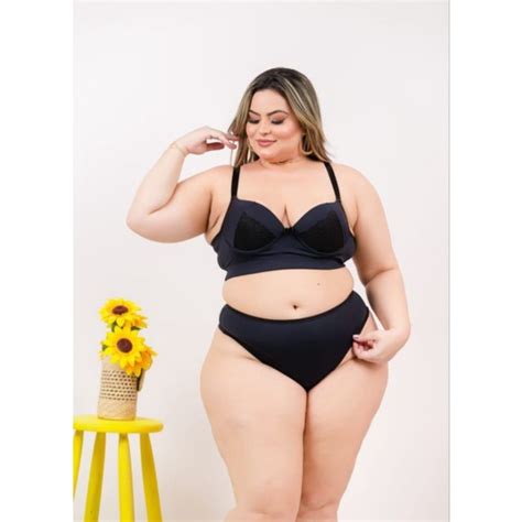 Lingerie Plus Size Conjunto Calcinha e sutiã reforçado para tamanho 48 50 em 3 cores Shopee Brasil