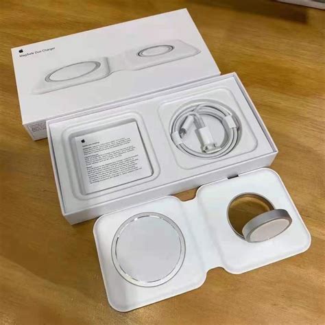 MagSafe Duo 1 1 Carregador Portátil Sem Fio Qi Duplo Para iphone 12