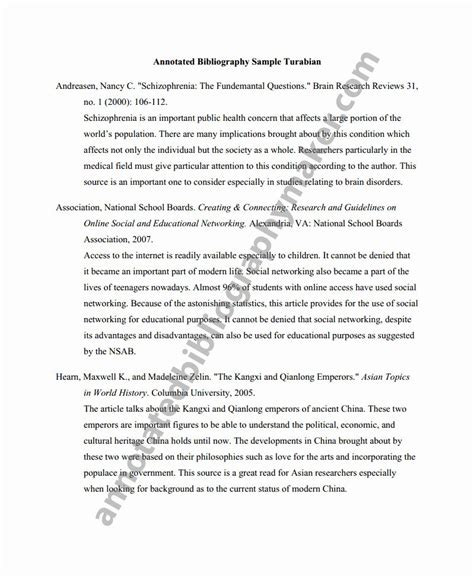 What Is An Annotated Reference List For Apa