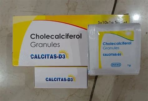 Cholecalciferol Granules 60000 I U 5x10x1g Sachet At Rs 1750 Box In