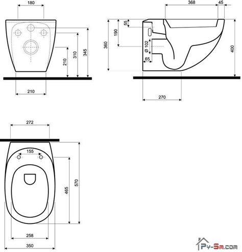 Размеры ванны туалета на чертежах - 94 фото