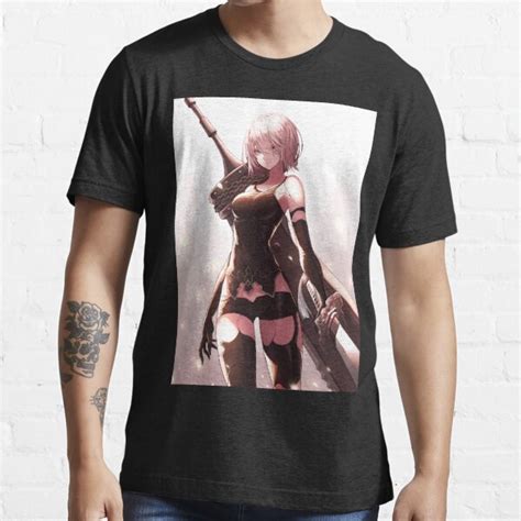 YoRHa A2 Nier Automata Lewd Sexy Tits Boobs Anime Hentai Android Girl Sword T Shirt For Sale